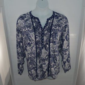 New Direction Paisley Print Top